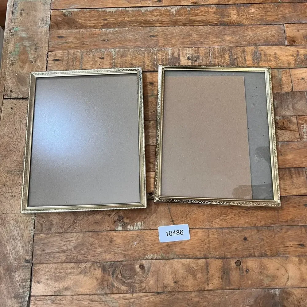 Intercraft Picture Frames Set of 2 Metal Ornate Gold Filigree Design Art 9